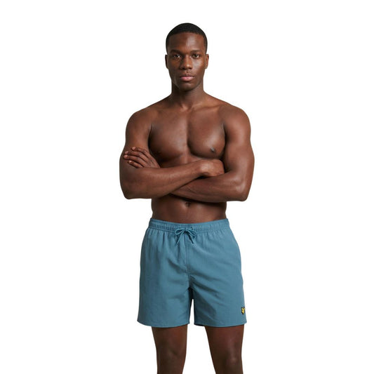Lyle & Scott Men's Lightweight Polyamide Swim Shorts - Blue