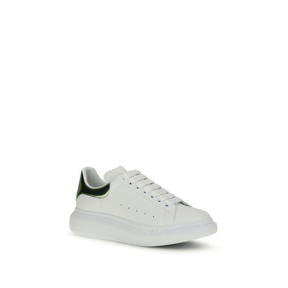 Sneakers by Alexander McQueen for men in bos taurus calf leather white presents a sumptuous silhouette, artfully capturing the essence of the Men's Fashion Bos Taurus Calf Leather Sneakers with its sumptuous fashion style design.