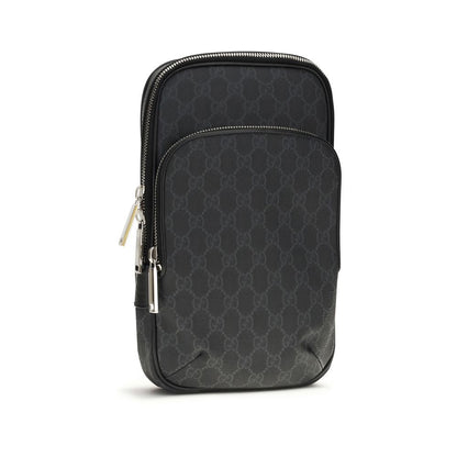 Shoulder Bag by Gucci for men in tu polyester polyurethane cotton canvas black, silver & patterned features an effortlessly chic silhouette with a secure zipper, ample , and versatile shoulder-strap & adjustable-strap for effortlessly chic everyday luxury.