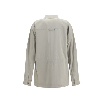 Jacket by RIER for women in cotton gray features a smart silhouette, perfectly accentuated by its unique and functional pockets for a smart finish.
