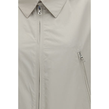 Jacket by RIER for women in cotton gray showcases a contemporary silhouette, detailed with a contemporary and premium pockets for a sophisticated finish.