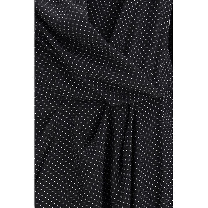 Dress by SA SU PHI for women in silk crepe black & patterned features an magnificent silhouette, artfully detailed with a magnificent and that flows into an magnificent maxi long.