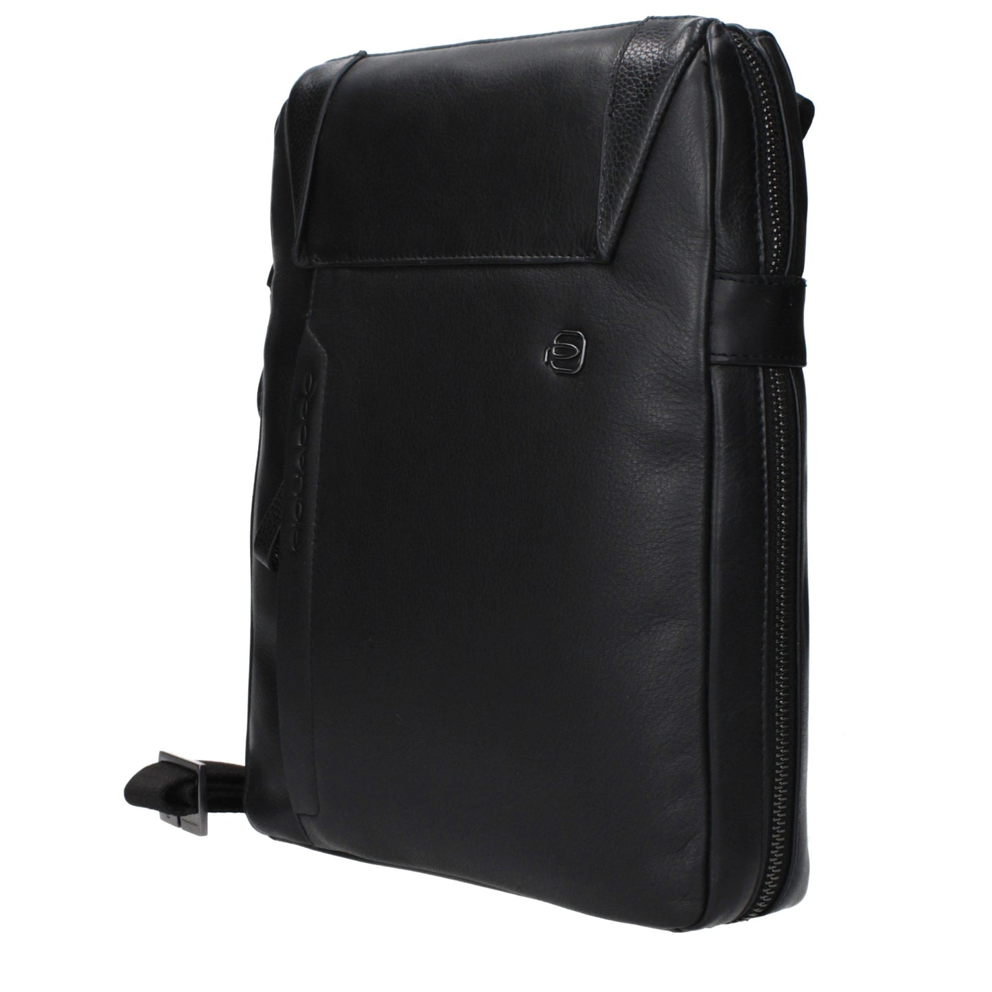 This Crossbody Messenger Bag by Piquadro for men in leather black presents a versatile silhouette from the Leather Crossbody Messenger Bag collection, featuring a secure , ample , and versatile crossbody-strap & adjustable-strap.