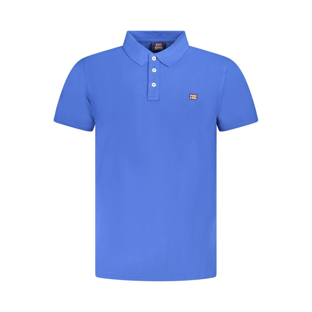 Polo Shirt by Norway 1963 for men in cotton blue features a eye catching silhouette, showcasing a refined and for a eye catching finish.