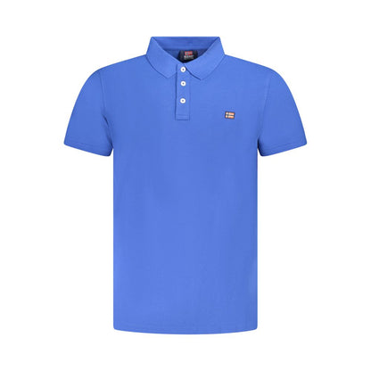 Polo Shirt by Norway 1963 for men in cotton blue features a eye catching silhouette, showcasing a refined and for a eye catching finish.