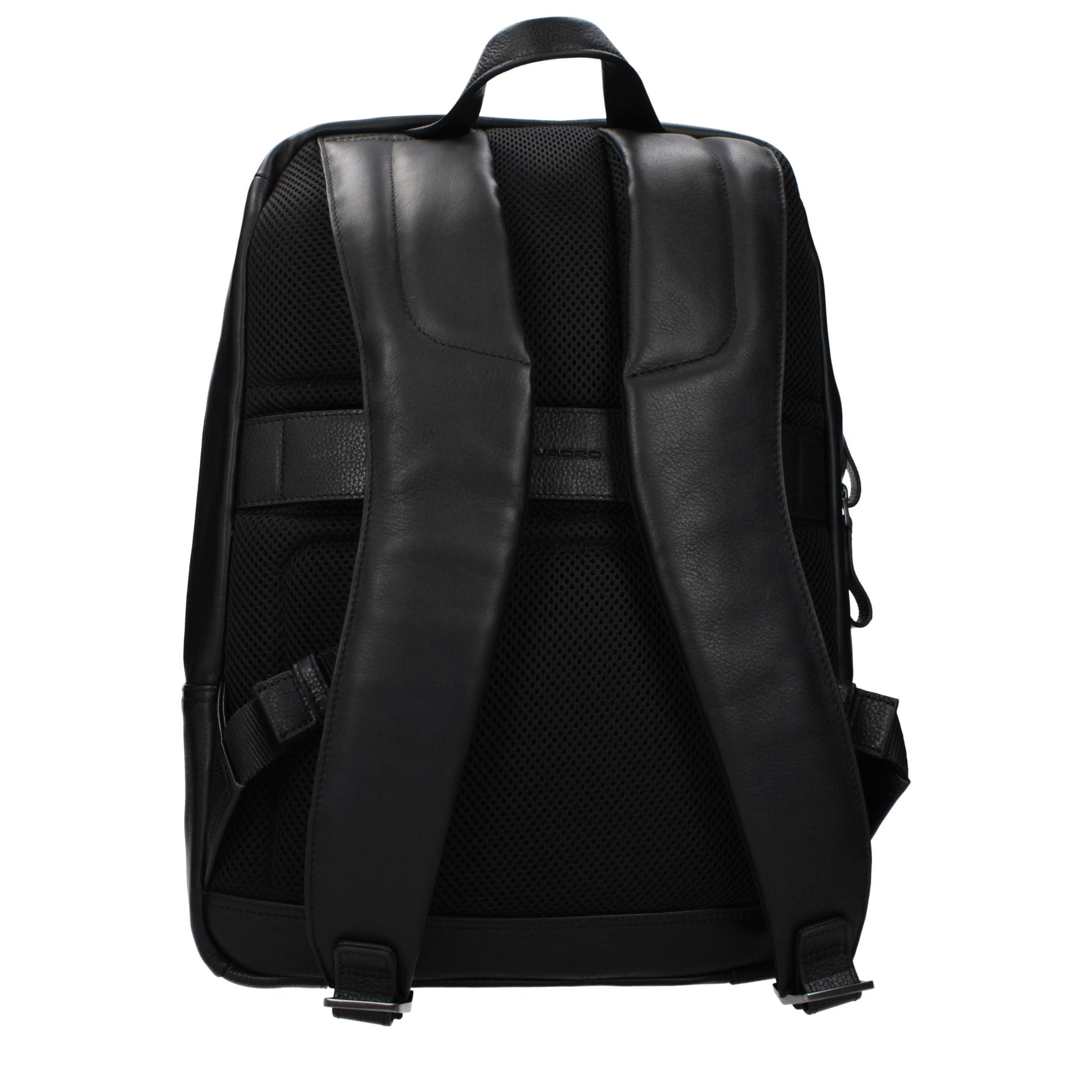 Backpack by Piquadro for men in leather black presents a stately Leather Backpack design, showcasing a secure with ample and versatile backpack-strap & adjustable-strap for a stately finish.