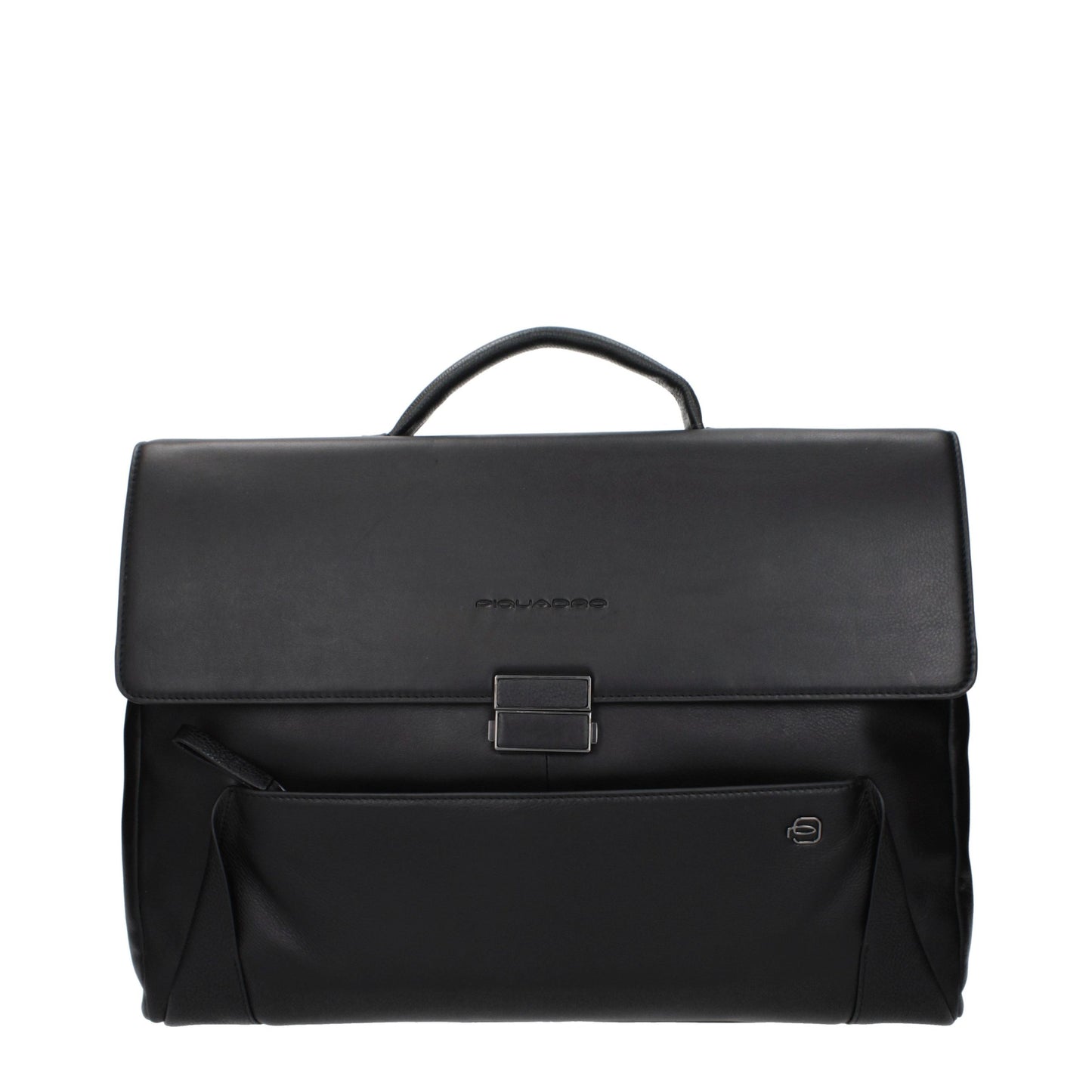 Piquadro Leather Briefcase - Black