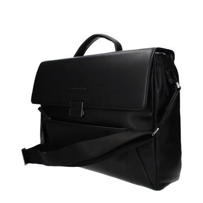 Piquadro Leather Briefcase - Black