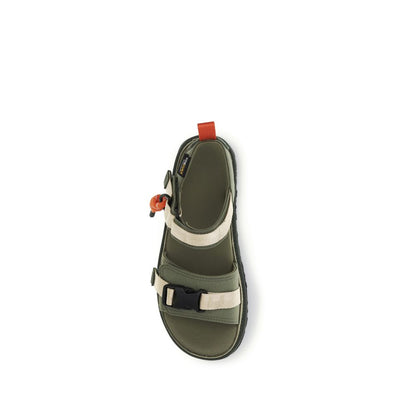 UGG Cordura Women's & Polyester Flat Ankle Strap Sandals - Bicolour Natural
