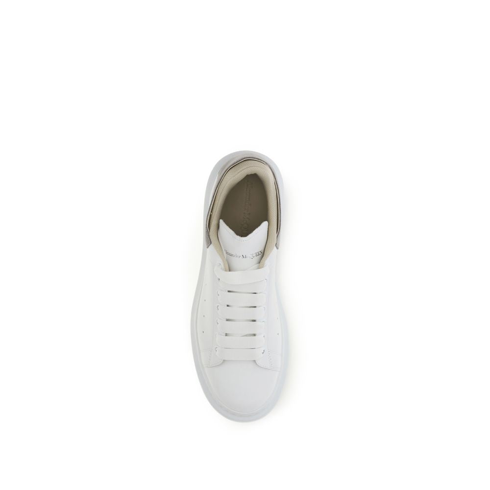 Sneakers by Alexander McQueen for men in bos taurus calf suede leather white & signature features an timeless silhouette from the Men's Chunky Bos Taurus Calf Suede Leather Sneakers collection, showcasing a signature chunky style with an timeless finish.