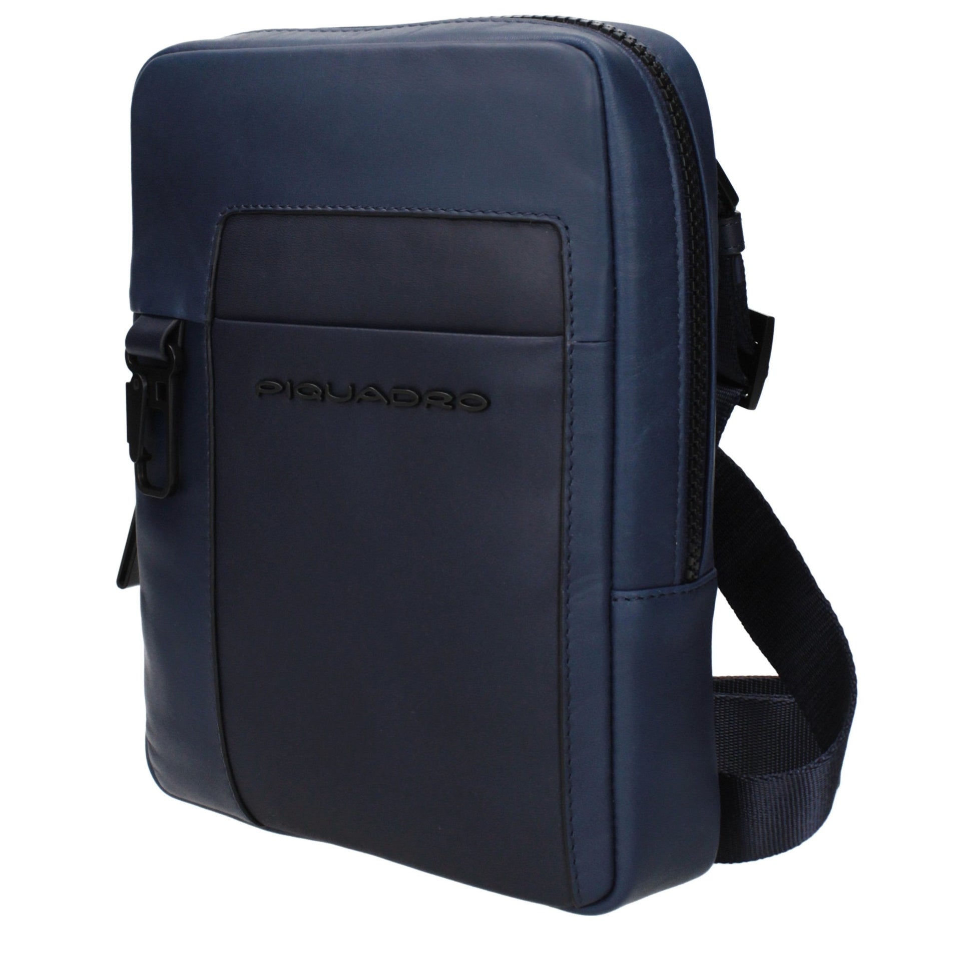 Crossbody Messenger Bag by Piquadro for men in leather blue presents a artisanal Leather Crossbody Messenger Bag design, featuring a secure , ample , and artisanal crossbody-strap & adjustable-strap for a artisanal finish.