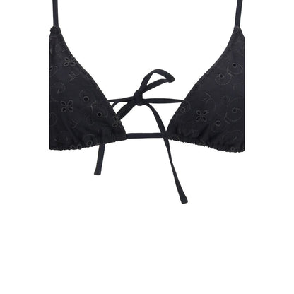Bikini by Kristina Ti for women in stretch polyester black & floral presents a provocative silhouette, artfully capturing the essence of the provocative Women's Stretch Polyester Bikini design for a sophisticated look.
