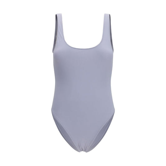 One-Piece Swimsuit by Kristina Ti for women in stretch polyamide gray, floral & print features a ethereal silhouette, artfully capturing the essence of Women's Stretch Polyamide One-Piece Swimsuit with its ethereal design and refined cut.