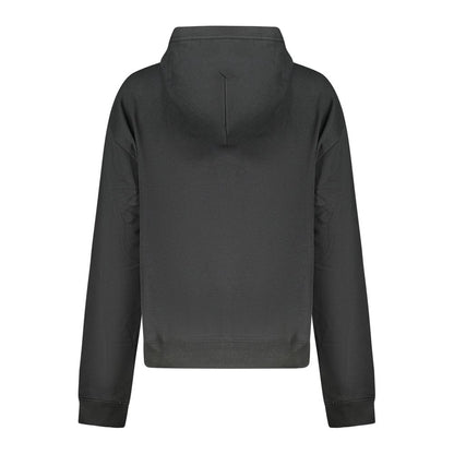 Hooded Sweatshirt Hoodie by Converse for women in cotton black features an avant-garde silhouette, showcasing a sophisticated and detail for a truly avant-garde finish.