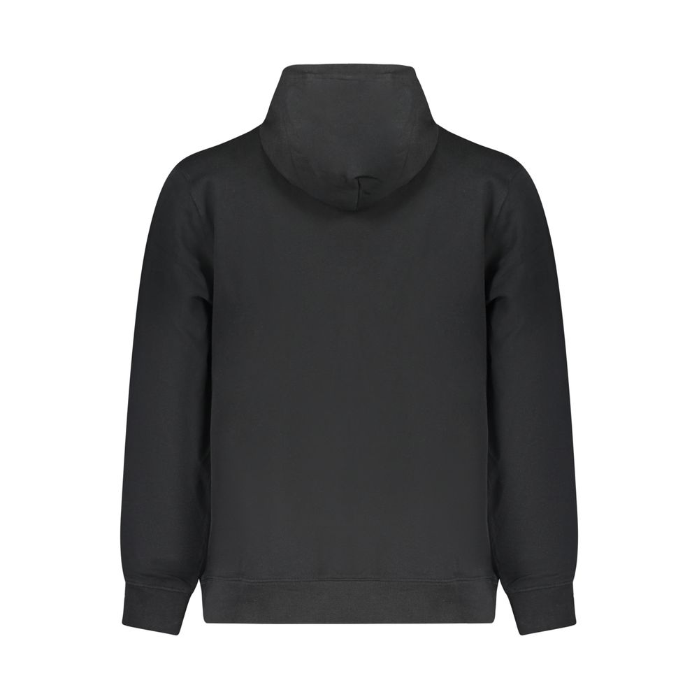 Hooded Sweatshirt Hoodie by Converse for men in cotton black showcases a city-ready silhouette, artfully detailed with a signature and for a city-ready finish.