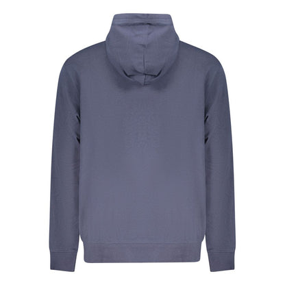 Hooded Sweatshirt Hoodie by Converse for men in cotton blue features a slouchy chic silhouette, detailed with a slouchy chic and a signature for an elevated aesthetic.