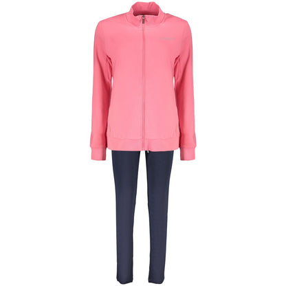 Sweatshirt by Freddy for women in cotton & rhinestone blue, pink & print features an exquisite silhouette, showcasing and details for a exquisite look.