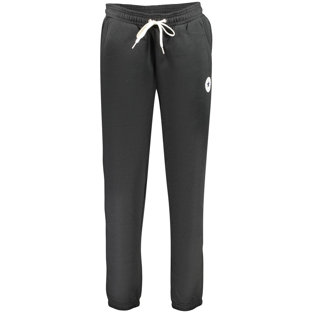 Joggers by Converse for women in cotton black presents a tailored silhouette, showcasing a tailored regular-fit and long cut with a refined for a truly tailored aesthetic.