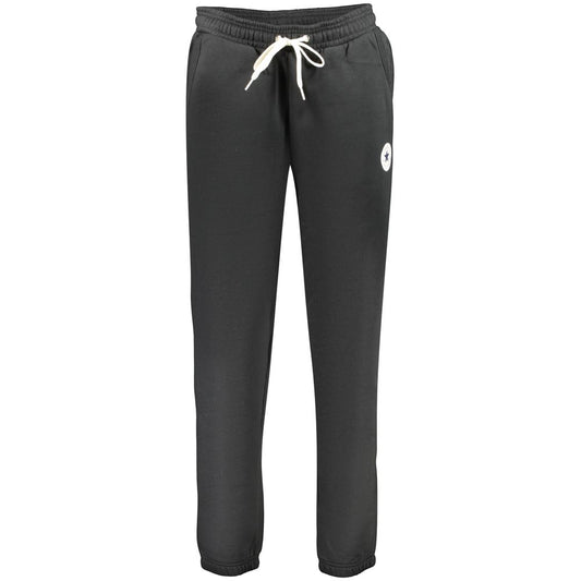 Joggers by Converse for women in cotton black presents a tailored silhouette, showcasing a tailored regular-fit and long cut with a refined for a truly tailored aesthetic.
