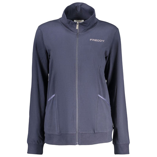 Sweatshirt by Freddy for women in cotton blue features a unrivaled silhouette with a refined and unrivaled detailing for a sophisticated look.