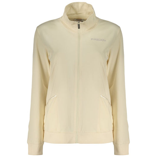 Sweatshirt by Freddy for women in cotton beige features an enviable silhouette, showcasing a premium and refined for a truly enviable finish.