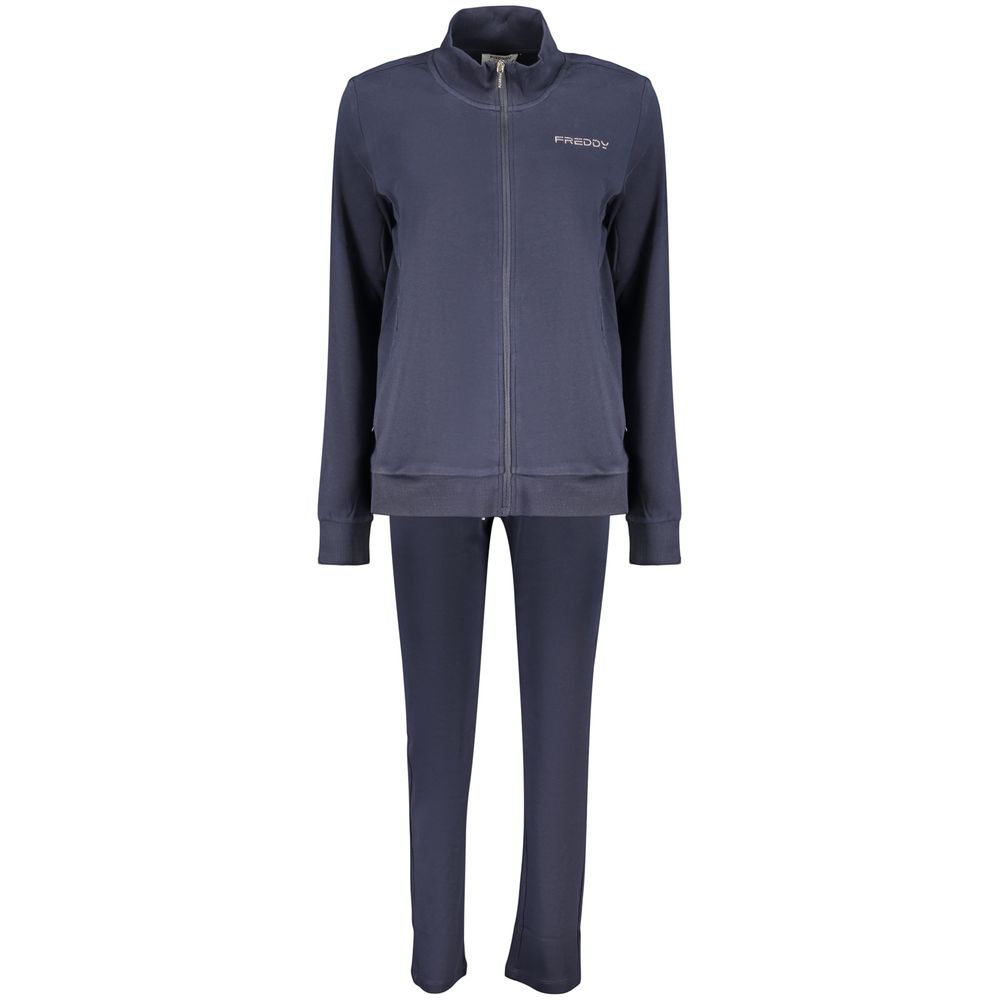Sweatshirt by Freddy for women in cotton & rhinestone blue & print features an enviable silhouette, showcasing a premium and refined for a truly enviable finish.