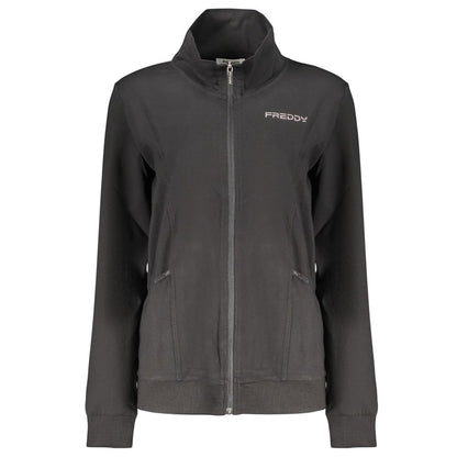 Sweatshirt by Freddy for women in cotton black features an enviable silhouette, showcasing a premium and refined for a truly enviable finish.