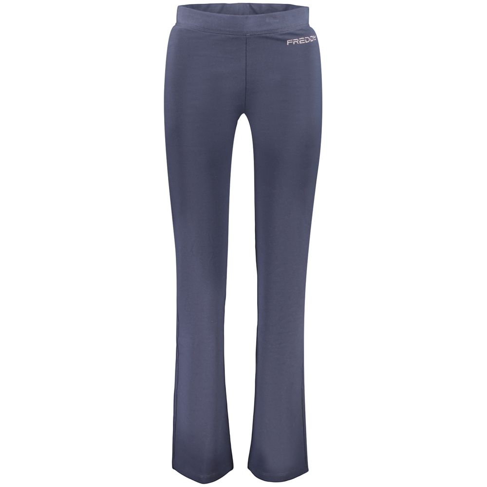 Joggers by Freddy for women in cotton blue presents a refined pantology silhouette, artfully defined by a refined pantology wide, long, and a sophisticated .