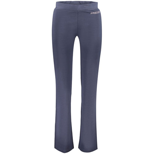Joggers by Freddy for women in cotton blue presents a refined pantology silhouette, artfully defined by a refined pantology wide, long, and a sophisticated .
