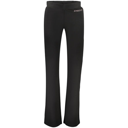 Trousers by Freddy for women in cotton black presents a perennial silhouette, meticulously tailored with a athletic & wide cut, long finish, and an elegant .