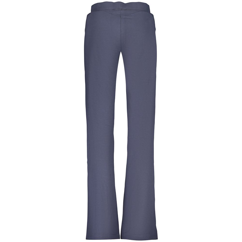 Joggers by Freddy for women in cotton blue presents a tailored silhouette, showcasing a tailored wide and long cut with a refined for a truly tailored aesthetic.