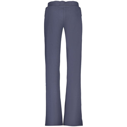 Joggers by Freddy for women in cotton blue presents a tailored silhouette, showcasing a tailored wide and long cut with a refined for a truly tailored aesthetic.
