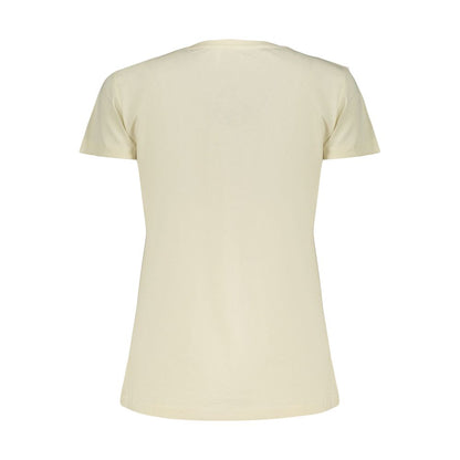 Activewear T-Shirt by Freddy for women in cotton beige & print features an ergonomic design with , highlighting a ergonomic length and ergonomic for a high-performance look.