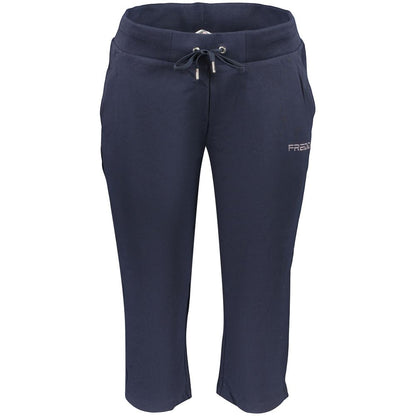 Joggers by Freddy for women in cotton blue presents a tailored silhouette, showcasing a tailored capri and capri cut with a refined for a truly tailored aesthetic.