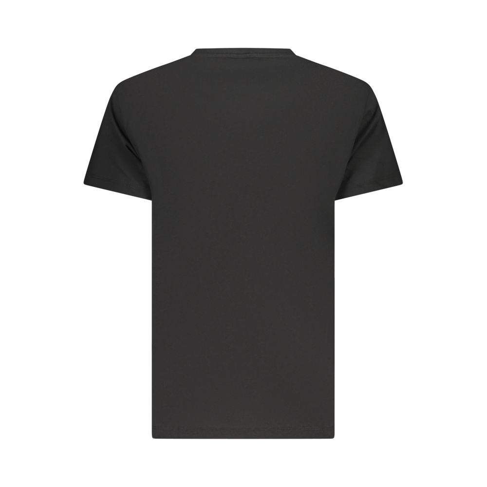 Activewear T-Shirt by Freddy for women in cotton black & print features a sporty silhouette with and , showcasing innovative for a sporty finish.