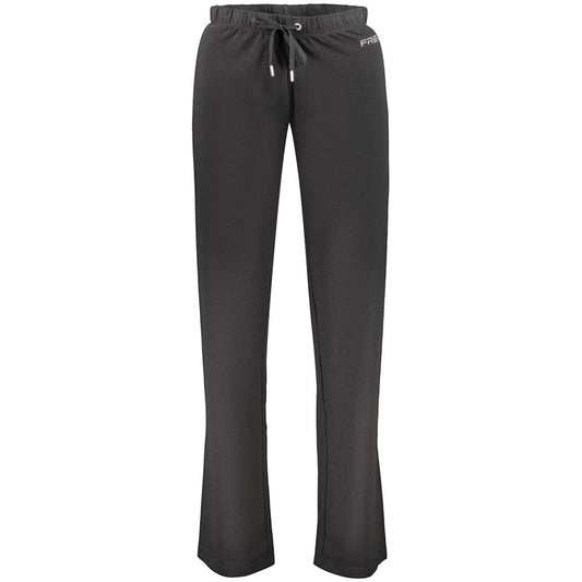 Joggers by Freddy for women in cotton black features an sartorial wide and long with a cut for a sartorial finish.