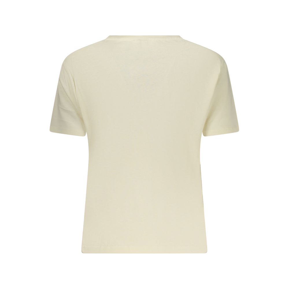 Activewear T-Shirt by Freddy for women in cotton beige & print features an ergonomic design with , highlighting a ergonomic length and ergonomic for a high-performance look.