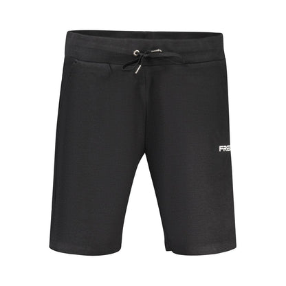 Activewear Shorts by Freddy for women in cotton black & print features a kinetic silhouette, showcasing adjustable-waistband with a kinetic , short, and for a premium athletic look.