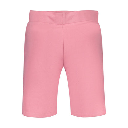 Activewear Shorts by Freddy for women in cotton pink & print features a dynamic silhouette with a , showcasing adjustable-waistband in a premium short cut for high-performance style.