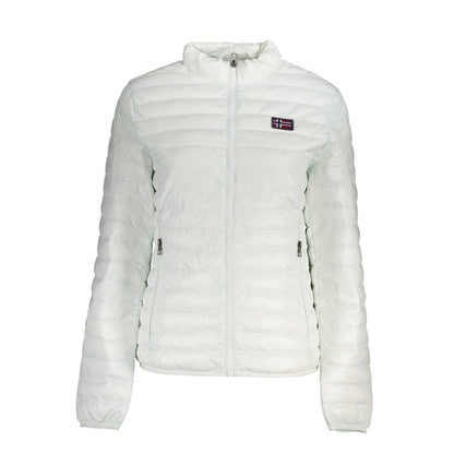 Trench Coat by Norway 1963 for women in polyamide white presents a utilitarian silhouette, showcasing a utilitarian and sophisticated pockets for a truly utilitarian look.