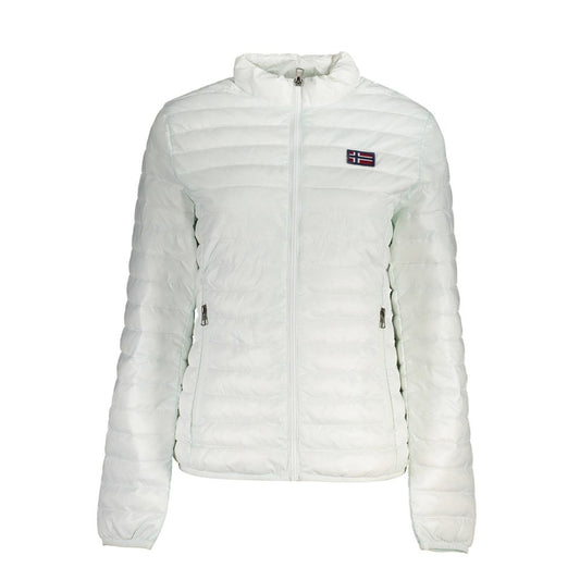 Trench Coat by Norway 1963 for women in polyamide white presents a utilitarian silhouette, showcasing a utilitarian and sophisticated pockets for a truly utilitarian look.