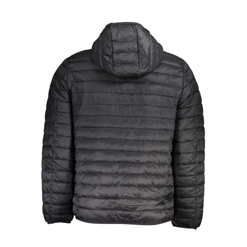Hooded Windbreaker Jacket by Norway 1963 for men in polyamide black showcases a modern silhouette, integrating pockets, hooded & windproof and a modern hooded neckline for a sophisticated finish.