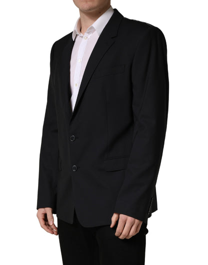 Dolce & Gabbana Blue Single Breasted 2 Button Suit Jacket
