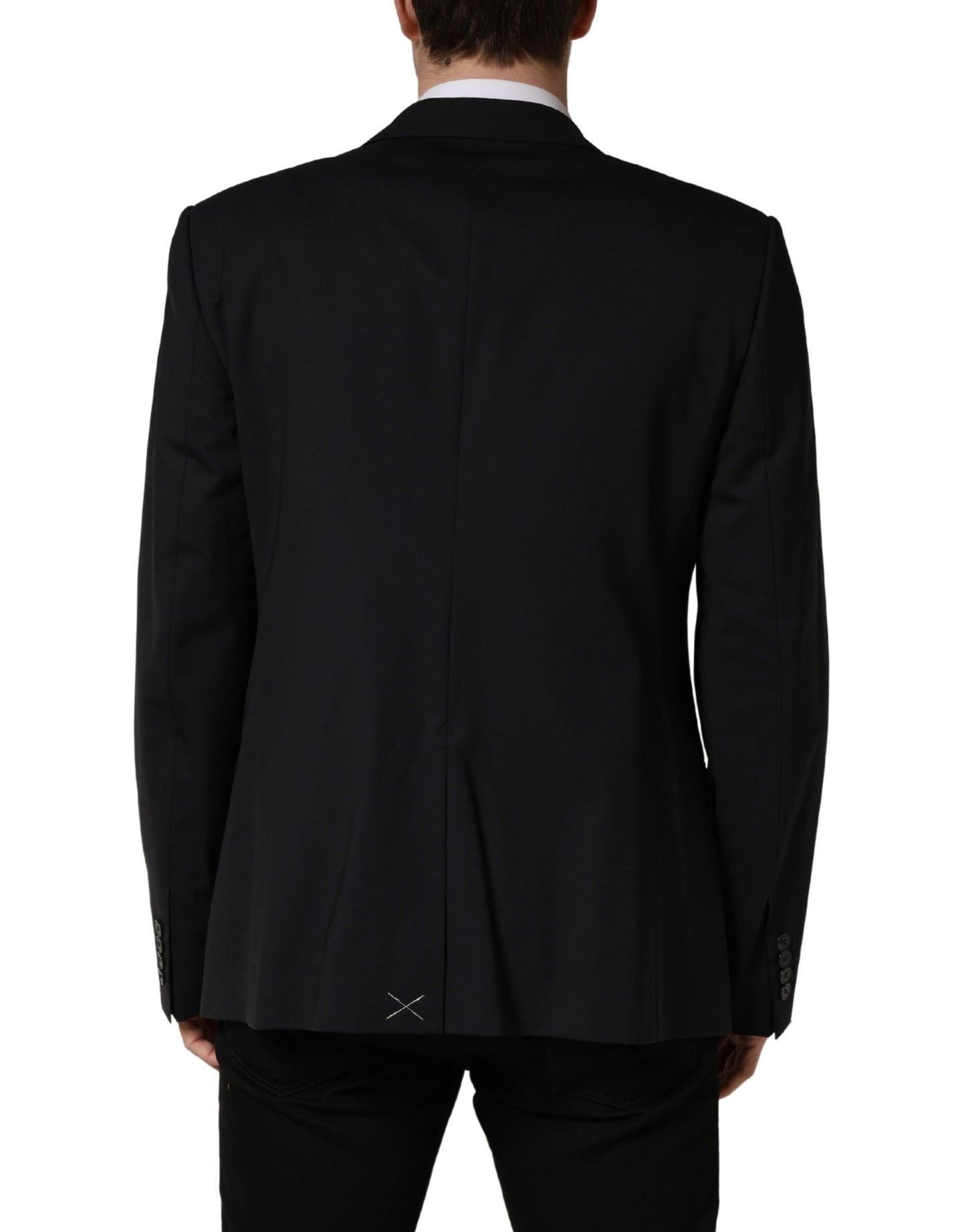Dolce & Gabbana Blue Single Breasted 2 Button Suit Jacket