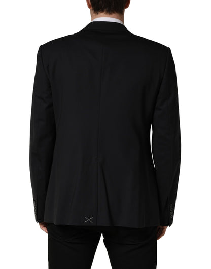 Dolce & Gabbana Blue Single Breasted 2 Button Suit Jacket