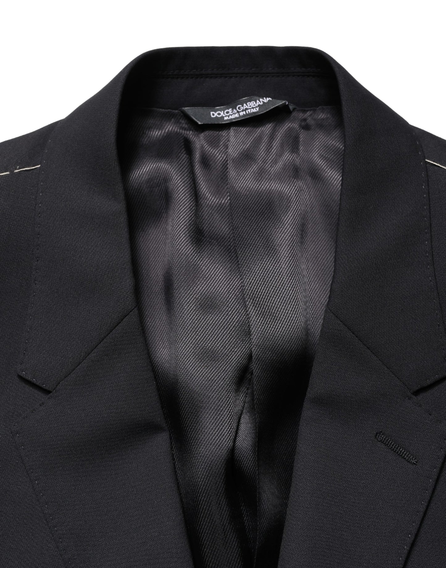 Dolce & Gabbana Blue Single Breasted 2 Button Suit Jacket