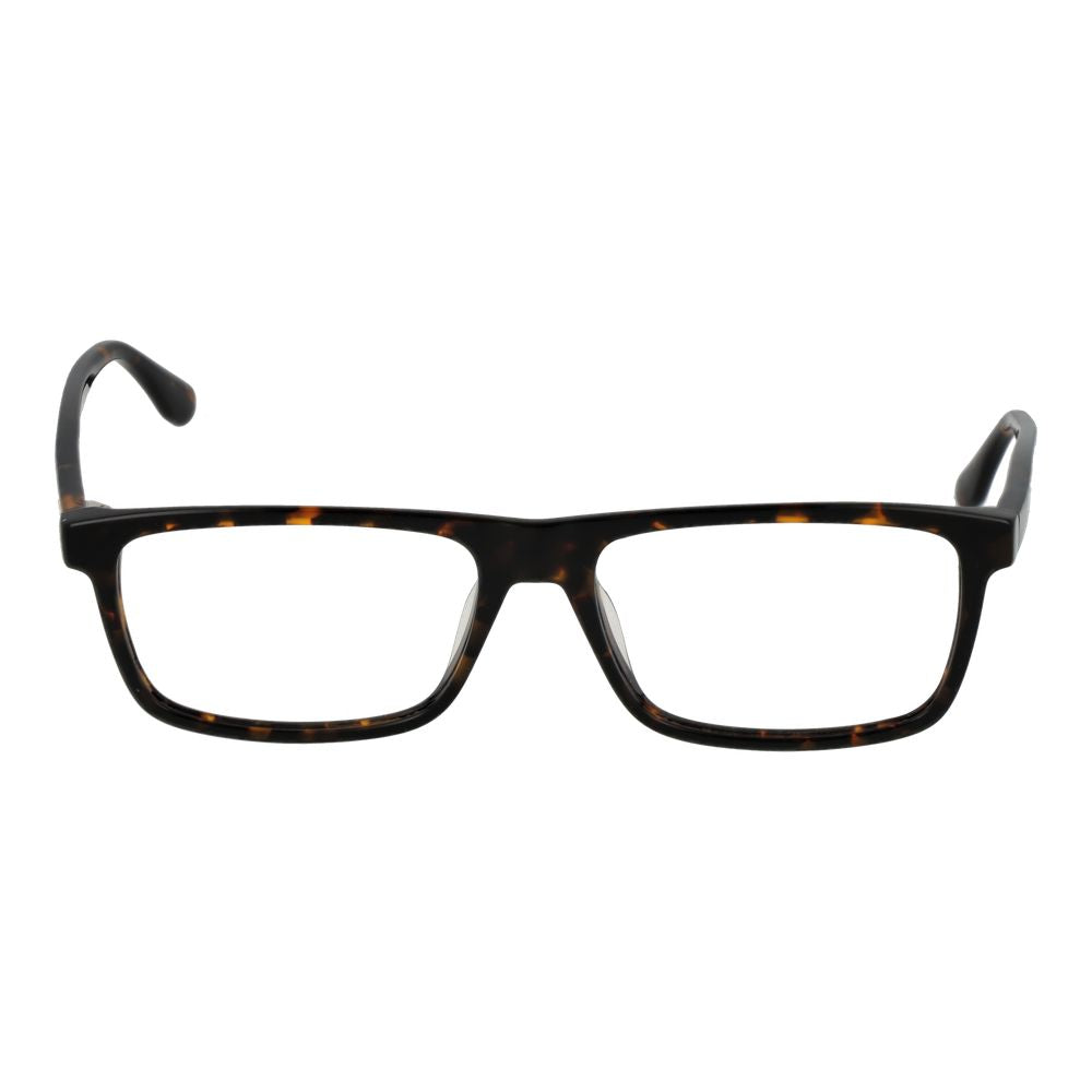Eyeglasses Frames by BMW for men in plastic brown showcases a reflective silhouette, artfully incorporating a sophisticated brown coloured frame with a distinct full-frame frame design.