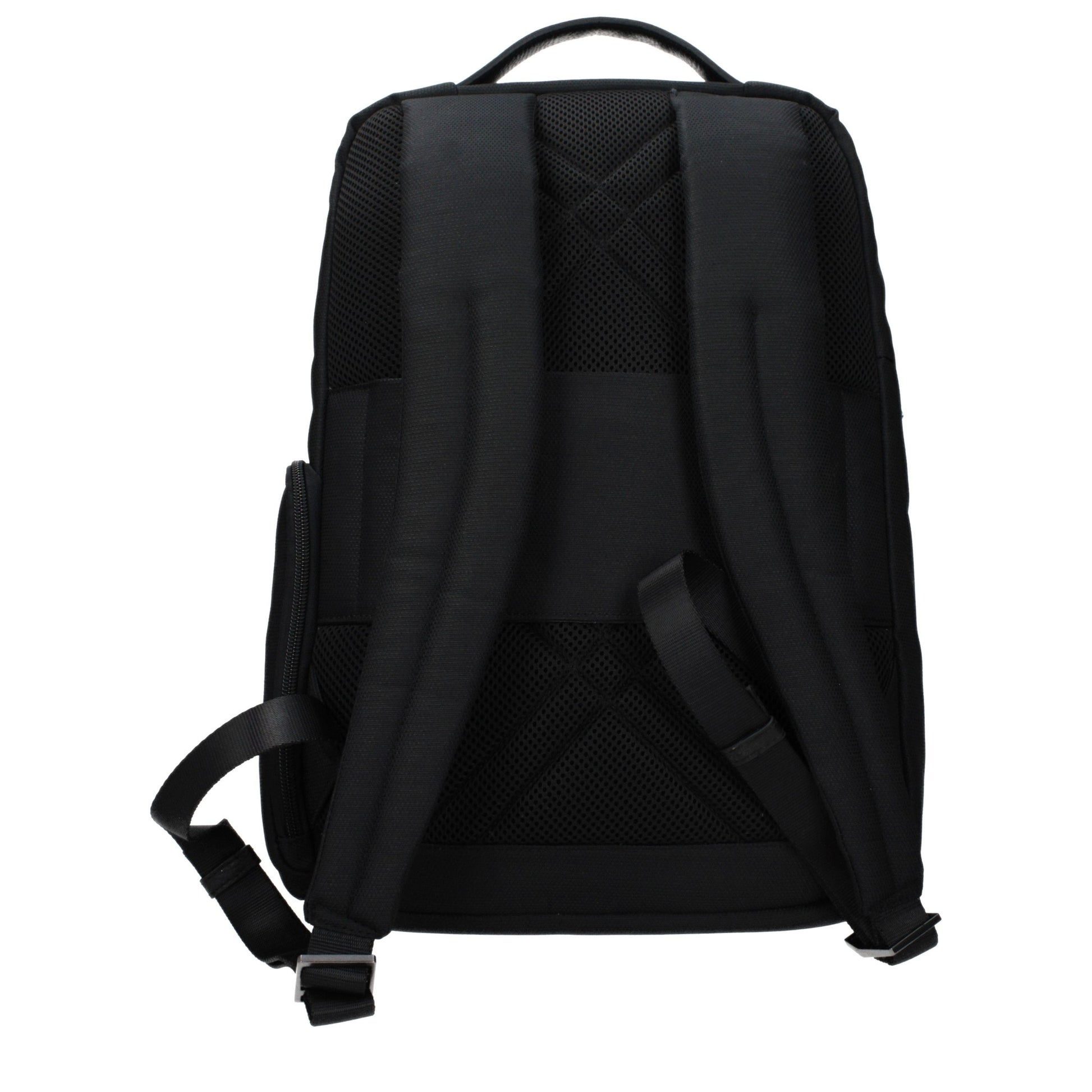 Backpack by Piquadro for men in fabric black features an stately silhouette from the Fabric Backpack range, with a secure , ample , and versatile backpack-strap & adjustable-strap.