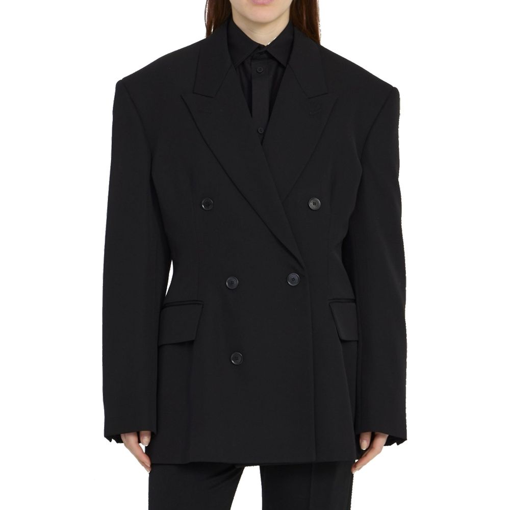 Balenciaga Black Wool Coat