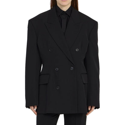 Balenciaga Black Wool Coat